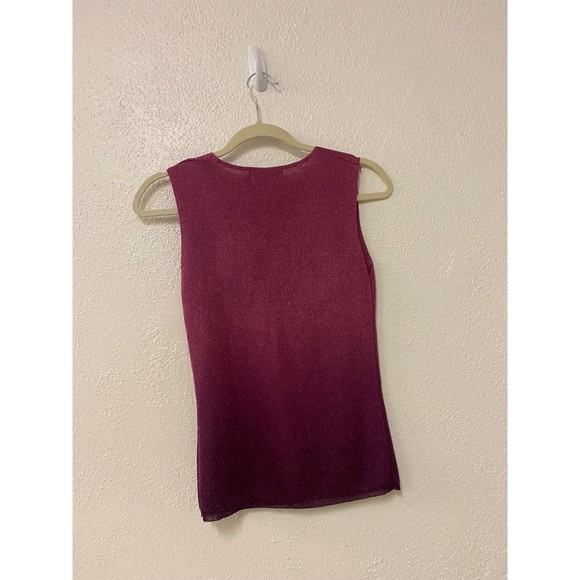 Revolve MLM the label pink ombre purple sleeveless glitter top size M - Picture 5 of 6